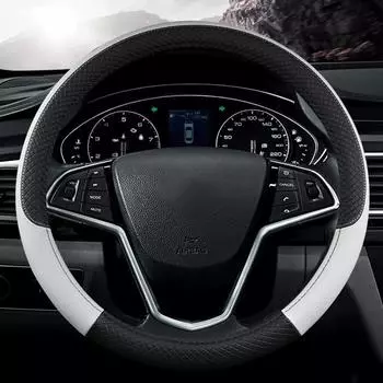 Автомобильный чехол на руль, универсальная оплетка Volant на руле, модная нескользящая основа, автомобильный Стайлинг Volante чёрный
