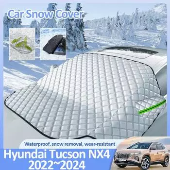 Автомобильный чехол от снега для Hyundai Tucson NX4 L N-Line 2024 2024 2024 Зимняя защита лобового стекла от льда Антиобледенение Автомобильные внешние аксессуары