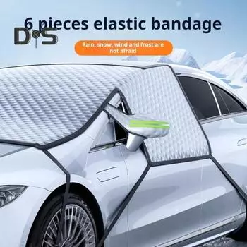 Автомобильный чехол от снега и льда с 3 слоями защиты, чехол от замерзания на лобовом стекле, универсальный размер, защитный чехол от снега на лобовом стекле для большинства автомобилей и внедорожников белый