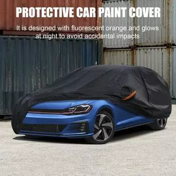 Автомобильный чехол со светоотражающей полосой, устойчивый к ультрафиолетовому излучению, универсальный, простой в установке, алюминиевая пленка, водонепроницаемый, защищающий от солнца, дождя и снега