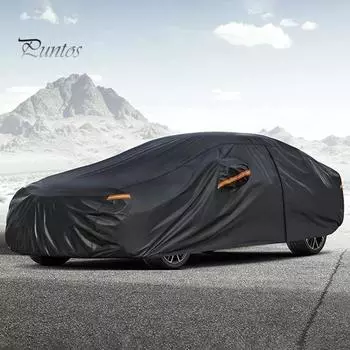 Автомобильный чехол со светоотражающей полосой, устойчивый к ультрафиолетовому излучению, универсальный, простой в установке, алюминиевая пленка, водонепроницаемый, защищающий от солнца, дождя и снега D