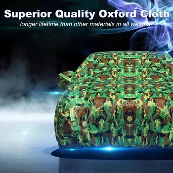 Автомобильный чехол Всепогодная защита Полные чехлы со светоотражающей полосой в камуфляжном стиле Авточехол M камуфляжный