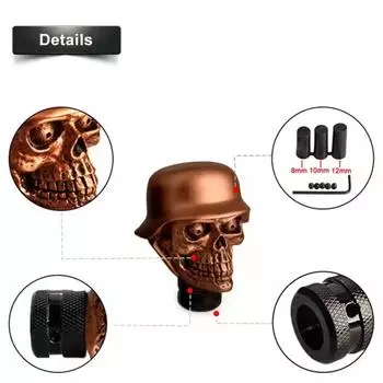 Автомобильный череп с переключателем передач, шлем, череп, ручная коробка передач, универсальная коробка передач, ручная коробка передач, череп, ручка переключения передач, автомобильные аксессуары