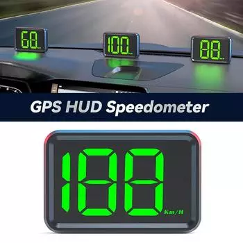 Автомобильный цифровой HUD-дисплей спидометр GPS-измеритель скорости км/ч миль/ч дисплей для всех автомобилей и грузовиков Plug and Play автозапчасти аксессуары