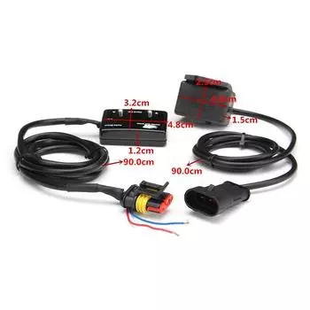 Автомобильный датчик наддува турбины Синий Мини светодиодный цифровой дисплей DC 12V Пластиковый манометр наддува Универсальный для автомобиля мотоцикла лодки каравана квадроцикла UTV