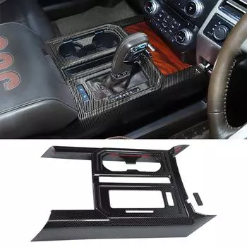 Автомобильный держатель чашки для воды с переключением передач, накладка на панель для Ford F150 2015 2016 2017 2018, внутренние молдинги красный