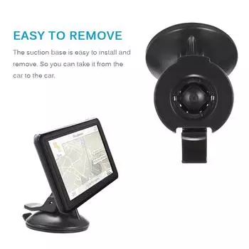 Автомобильный держатель, черный зажим для основания, кронштейн GPS, сильная присоска, замена подставки для автомобильной навигации для 2497LMT 2557LMT чёрный