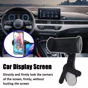 Автомобильный держатель для экрана дисплея, держатель для телефона, аксессуары, центральный кронштейн, универсальный фиксированный сзади Navigat D0J3 black-one size