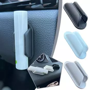 Автомобильный держатель для бальзама для губ, силиконовый, устойчивый к падению, органайзер для помады в салоне автомобиля, держатель для помады в автомобиле, зажимы для автомобильной консоли, стола U7O4