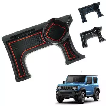 Автомобильный держатель для чашки на центральной консоли, ящик для хранения модели Suzuki Jimny MT красный