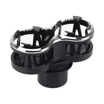 Автомобильный держатель для чашки, подставка для чайной чашки, автомобильная подставка для стаканов, двойной держатель для бутылок, многофункциональный чёрный