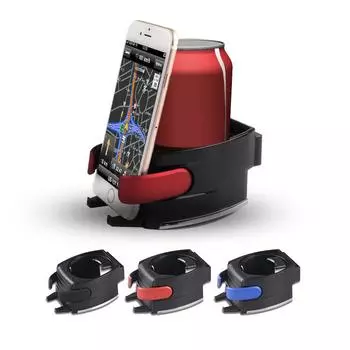 Автомобильный держатель для чашки, регулируемая автомобильная подставка для напитков, держатель для мобильного телефона для автомобиля Universal чёрный