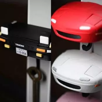 Автомобильный держатель для ключей с открытым фарами, настенный держатель для ключей, крючки для ключей, винтажный прочный практичный держатель для ключей, вешалки для ключей красный