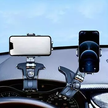 Автомобильный держатель для мобильного телефона, новый стиль, центральная панель управления, многофункциональная автомобильная универсальная навигация, специальная фиксированная защита от сотрясений чёрный