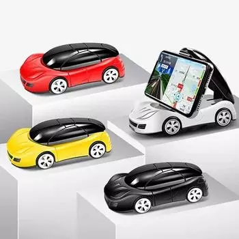 Автомобильный держатель для мобильного телефона, модель автомобиля, держатель для телефона, воздуховыпускное отверстие, навигационная панель, прилипающий универсальный кронштейн для крепления на подставке чёрный