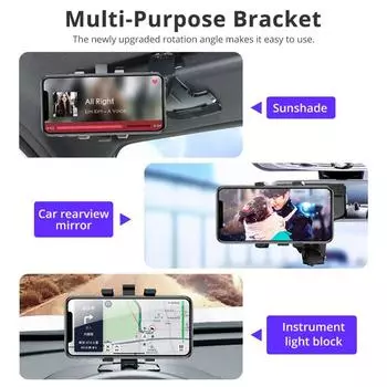 Автомобильный держатель для мобильного телефона с номером парковки, обновленный многофункциональный автомобиль с навигацией, вращающийся кронштейн для мобильного телефона на приборной панели автомобиля