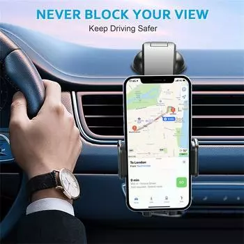 Автомобильный держатель для мобильного телефона с присоской, выдвижной держатель для навигации, автомобильный держатель для мобильного телефона чёрный