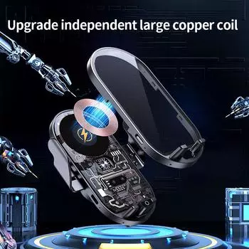 Автомобильный держатель для мобильного телефона, беспроводная зарядка, креативное высокотехнологичное воздуховыпускное отверстие, интеллектуальный индукционный кронштейн для быстрой зарядки 66 Вт, встроенный кронштейн
