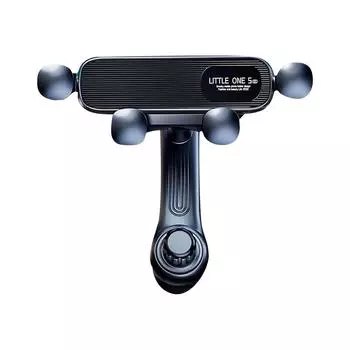 Автомобильный держатель для мобильного телефона, специальный горизонтальный и вертикальный зажим для салона автомобиля, крепление типа крючка для автомобильной навигации One Size чёрный