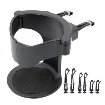 Автомобильный держатель для напитков, регулируемый держатель для стаканов с воздуховодом, большой емкости, универсальный автомобильный держатель для стаканов чёрный