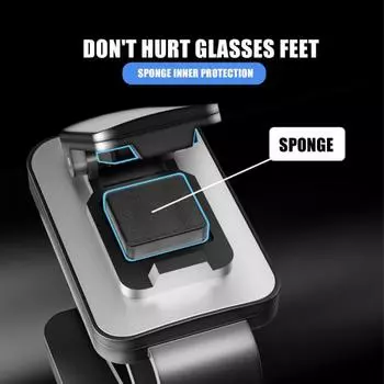 Автомобильный держатель для очков козырек универсальный автомобильный держатель солнцезащитные очки пружинный зажим губка вешалка для очков красный