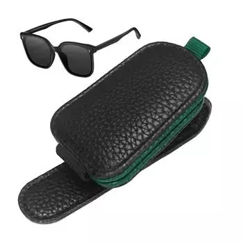 Автомобильный держатель для очков, магнитное крепление для очков, автомобильный держатель для очков, вешалка для солнцезащитных очков, органайзер для солнцезащитных очков, защитный чехол из искусственной кожи, устойчивый