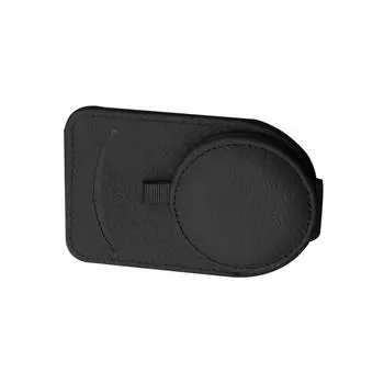 Автомобильный держатель для очков, многофункциональный солнцезащитный козырек, кожаный держатель для очков, магнитный держатель для солнцезащитных очков, вешалка, универсальный CHINA