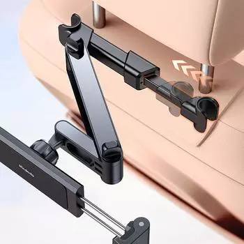 Автомобильный держатель для планшета, подголовник, крепление для планшета, подставка для подголовника, подставка, совместимая с устройствами для мобильных телефонов и планшетов чёрный