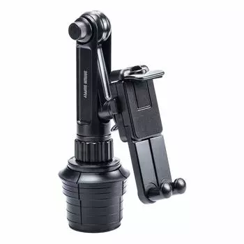 Автомобильный держатель для планшета, смартфона, совместимый с 2-мя держателями для напитков, держатель для стакана, регулировка угла установки, E-Supply EZ2-CAR058