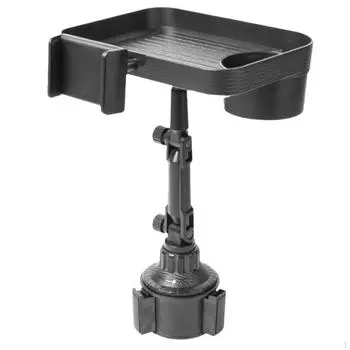 Автомобильный держатель для подноса для напитков, практичный, незаменимый в путешествии, многофункциональный, вращающийся на 360°, для еды Rectangular Tray