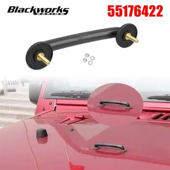 Автомобильный держатель для ремня, капота, лобового стекла, ручки, петли, аксессуары для Jeep Wrangler JK TJ 1997-2017 FRONT чёрный