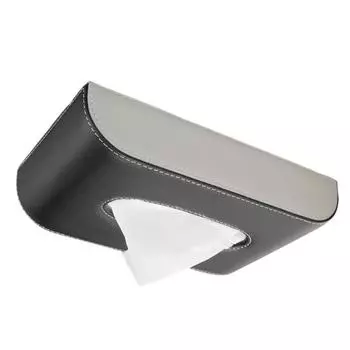 Автомобильный держатель для салфеток, большая емкость, износостойкий, простая установка, автомобильный козырек, держатель для салфеток, коробка для диспенсера для бумаги черный белый