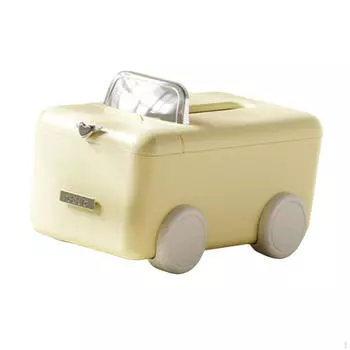 Автомобильный держатель для салфеток, чехол для хранения бумаги для общежития и гостиной жёлтый