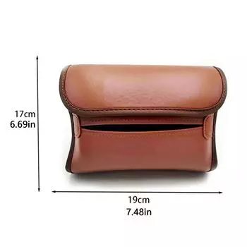 Автомобильный держатель для салфеток из кожи наппа, подлокотник для центральной консоли автомобиля, коробка для салфеток, солнцезащитный козырек на заднее сиденье, салфетка с фиксирующим ремешком чёрный