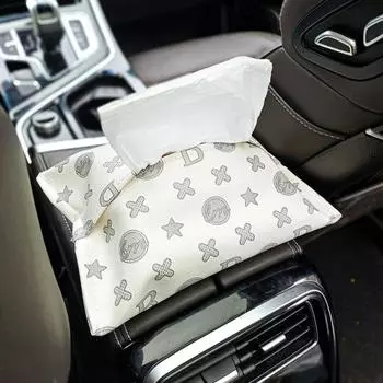 Автомобильный держатель для салфеток, тонкий подвесной тип, износостойкое качество изготовления, мягкий изысканный узор для хранения текстур C