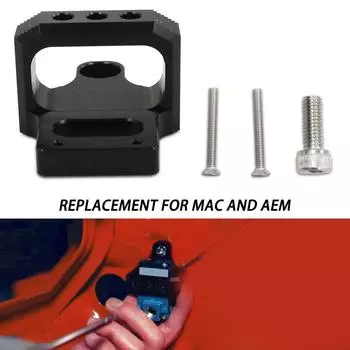 Автомобильный держатель для соленоида наддува, комплект кронштейнов, 3-портовый кронштейн для контроллера наддува из алюминиевого сплава чёрный