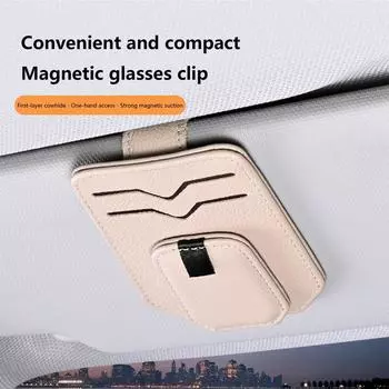 Автомобильный держатель для солнцезащитных очков, держатель-органайзер для солнцезащитного козырька автомобиля, портативный держатель для солнцезащитного козырька автомобиля, органайзер для очков чёрный