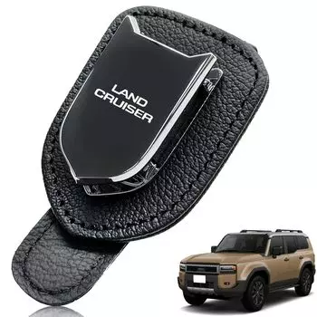 Автомобильный держатель для солнцезащитных очков HUDIY New Land Cruiser 250 250 Series 2024, держатель для солнцезащитных очков, кожаный держатель для очков, специфичный для модели автомобиля, дизайн для хранения в автомобиле