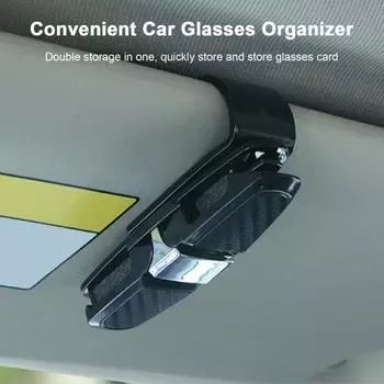 Автомобильный держатель для солнцезащитных очков, зажим для очков, вращающийся на 180 градусов, защита от царапин, простой в установке зажим для солнцезащитных очков, аксессуары для автомобильного солнцезащитного козырька серебряный