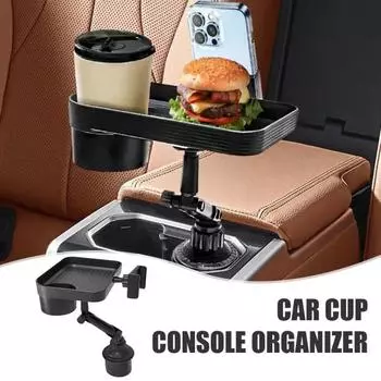 Автомобильный держатель для сотового телефона 3-в-1 с вращающимся на 360 градусов подносом, высокая устойчивость, универсальный