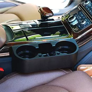 Автомобильный держатель для стакана для воды, складной держатель для мобильного телефона, подставка для хранения бутылок с напитками, автомобильные принадлежности чёрный