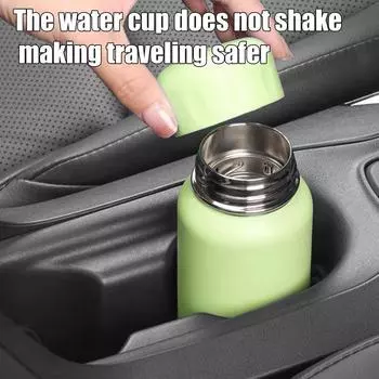 Автомобильный держатель для стакана, ограничитель ударов, ограничитель слота для стакана, противоударный силиконовый стабилизатор для бутылок для повышения устойчивости чёрный