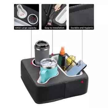 Автомобильный держатель для стакана, органайзер для заднего сиденья, держатель для напитков, пульт дистанционного управления