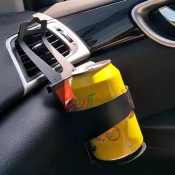 Автомобильный держатель для стакана, портативный многофункциональный держатель для напитков, подвесной держатель для заднего сиденья, аксессуары для салона автомобиля чёрный