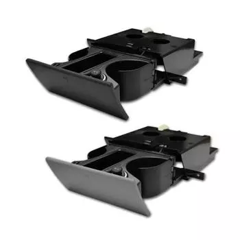 Автомобильный держатель для стакана с водой, подставка для стакана, держатель для монет, черный, с правым рулем, пепельница 7H285860130T для VW T5 чёрный