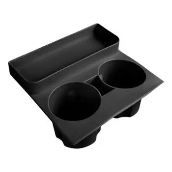 Автомобильный держатель для стакана Tesla Model 3 /Y, силиконовый центральный подлокотник, подставки для бутылок, нескользящий держатель для стакана для салона Tesla чёрный