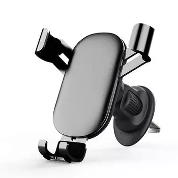 Автомобильный держатель для телефона, чувствительный к гравитации, устойчивый, не трясется, совместим с большинством телефонов, алюминиевый сплав, высокое качество чёрный