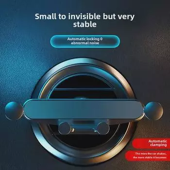 «Автомобильный держатель для телефона Creative Gravity – крепление на вентиляционную решетку для навигации» Air Outlet Model + barb чёрный