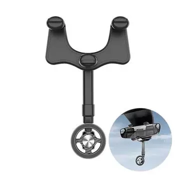 Автомобильный держатель для телефона, держатель для зеркала заднего вида, регулируемый кронштейн для навигатора, вращающийся на 360°, выдвижной для универсального автомобильного мобильного телефона