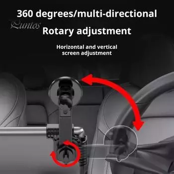 Автомобильный держатель для телефона для экрана дисплея Tesla, удлиненный кронштейн для телефона, защита от сотрясений для Apple, магнитная вставка, противоскользящее крепление для телефона с вращением на 360 градусов чёрный